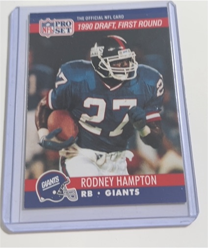 1990 Pro Set #692 Rodney Hampton — front