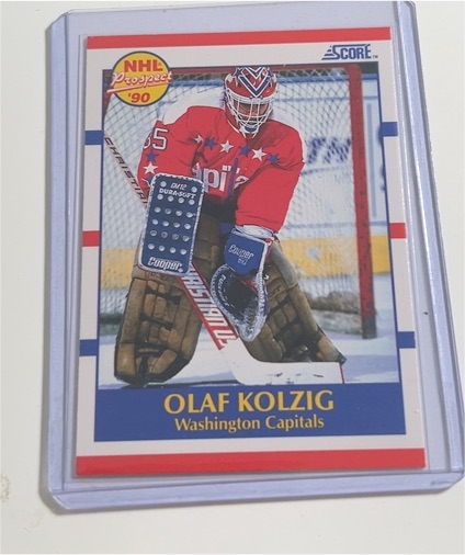 1990-91 Score #392 Olaf Kolzig — front