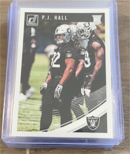 2018 Donruss #375 P.J. Hall — front