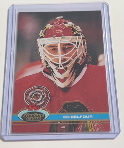 1991-92 Topps Stadium Club #333 Ed Belfour — front