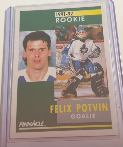 1991-92 Pinnacle #345 Felix Potvin — front