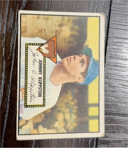 1952 Topps #148 Johnny Klippstein — front