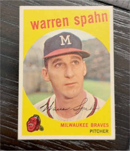1959 Topps #40 Warren Spahn — front