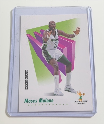 1991-92 Skybox #634 Moses Malone — front