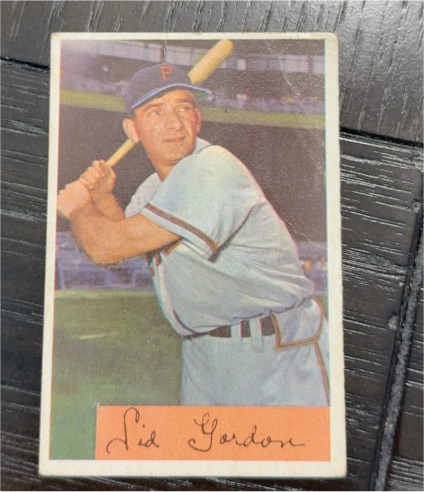 1954 Bowman #11 Sid Gordon — front