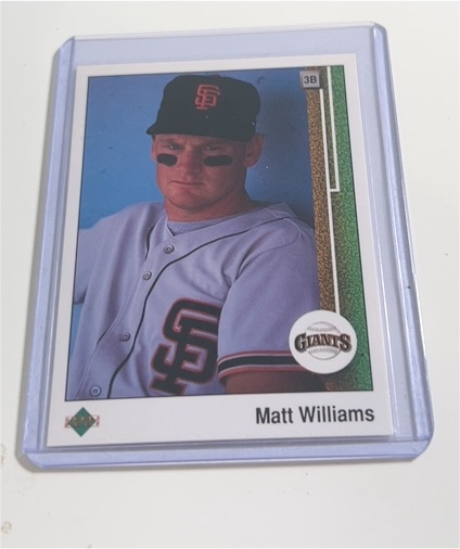 1989 Upper Deck #247 Matt Williams — front