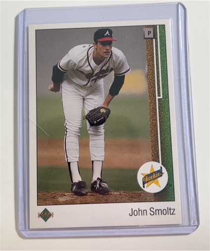 1989 Upper Deck #17 John Smoltz Rookie Card — front