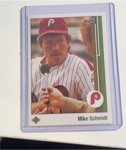 1989 Upper Deck #406 Mike Schmidt — front