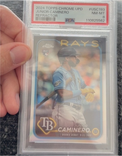 2024 Topps Chrome Update #USC193 Junior Caminero — front