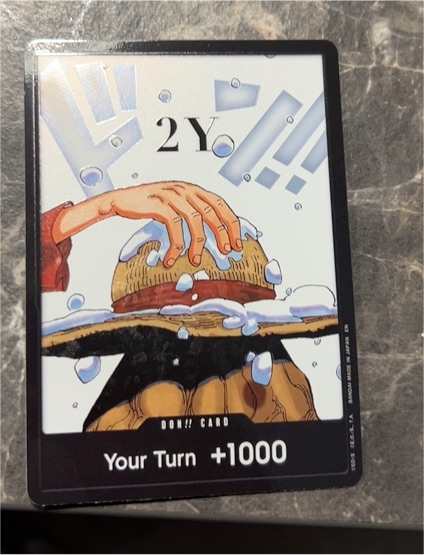 One Piece Card Game DP-08 DON!! Card 2Y — front