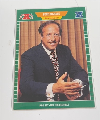 1989 Pro Set #1 Pete Rozelle — front