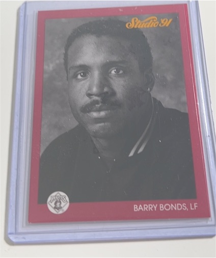 1991 Studio #222 Barry Bonds — front