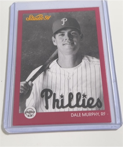 1991 Leaf Studio #220 Dale Murphy — front