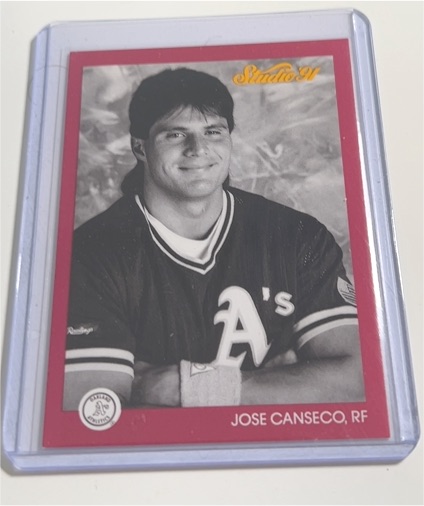 1991 Leaf Studio #101 Jose Canseco — front