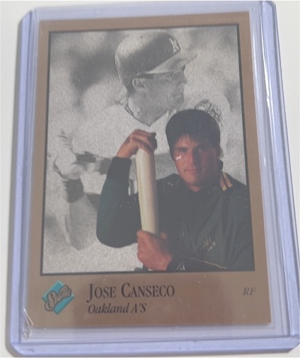 1992 Leaf Studio #222 Jose Canseco Oakland A's — front