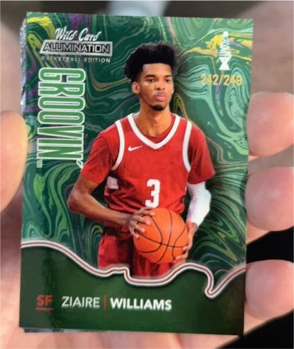 2022 Wild Card Alumination Groovin' #GG-42 Ziaire Williams — front