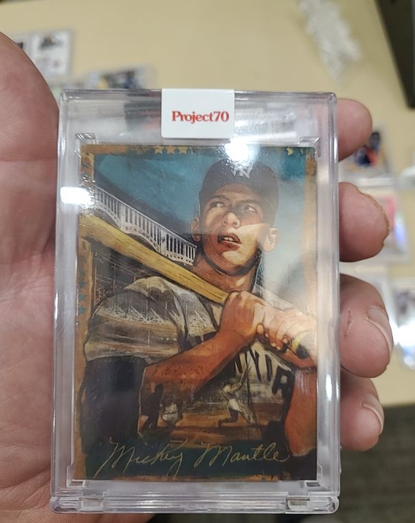 2021 Topps Project 70 #100 Mickey Mantle by Andrew Thiele — front
