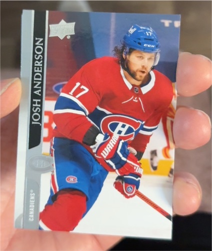2020-21 Upper Deck Extended Series #572 Josh Anderson — front