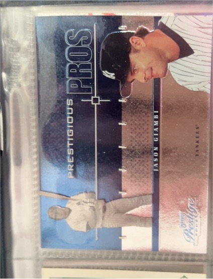 2004 Playoff Prestige Prestigious Pros #PP-6 Jason Giambi — front