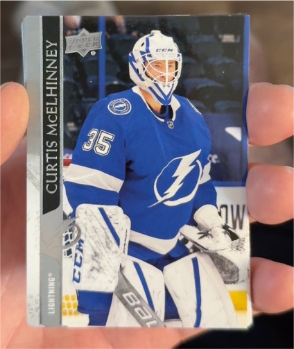2020-21 Upper Deck Extended Series #627 Curtis McElhinney — front