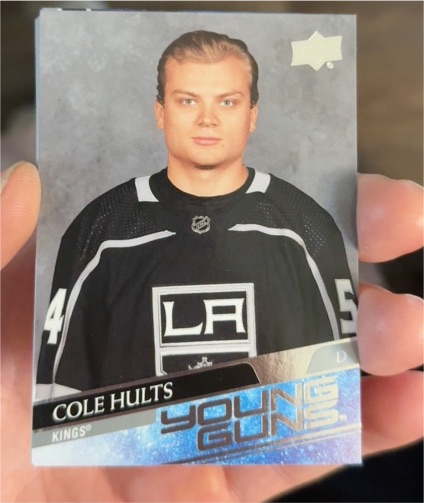 2020-21 Upper Deck Extended Series #724 Cole Hults Young Guns Rookie Card — front