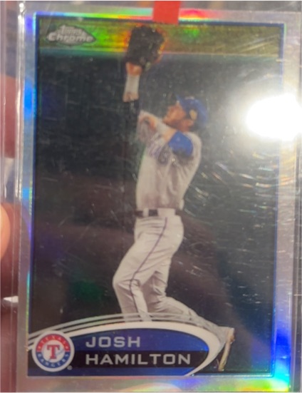 2012 Topps Chrome #30 Josh Hamilton — front