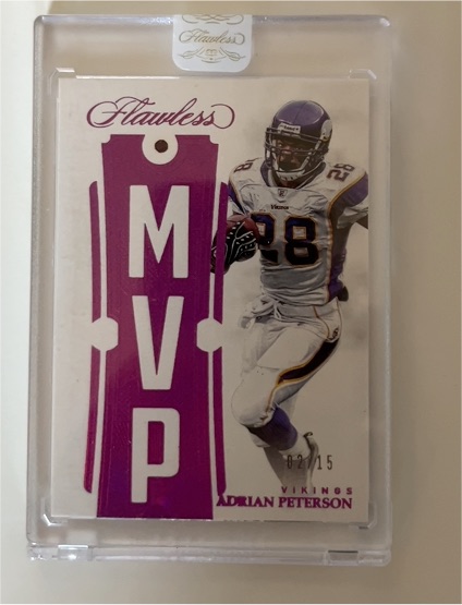 2018 Panini Flawless MVP #MVP-15 Adrian Peterson — front