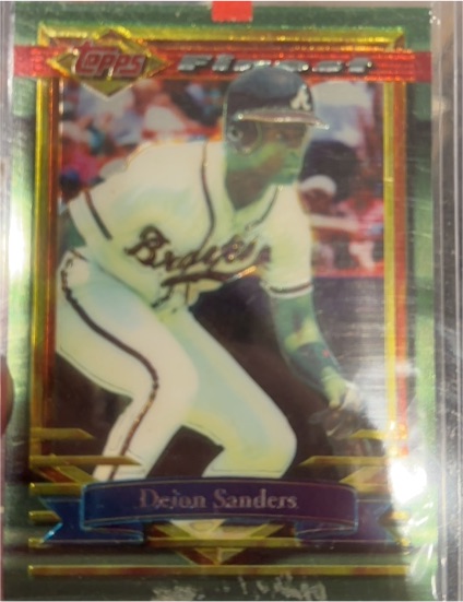 1994 Topps Finest #22 Deion Sanders — front