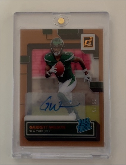 2022 Panini Clearly Donruss #56 Garrett Wilson — front