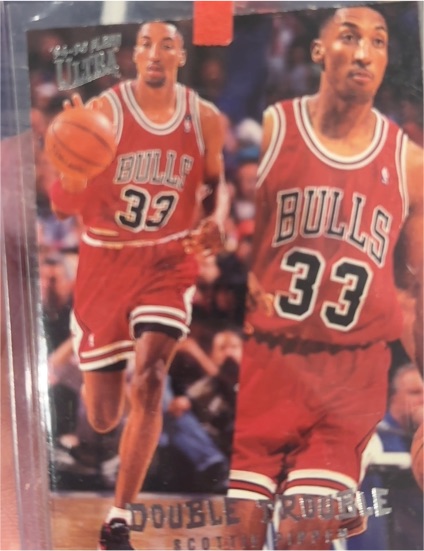 1994-95 Fleer Ultra #7 Scottie Pippen Double Trouble — front