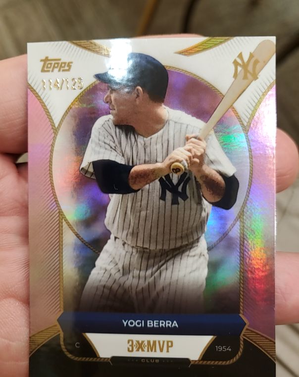 2025 Topps Welcome to the Club 3X MVP #23 Yogi Berra — front
