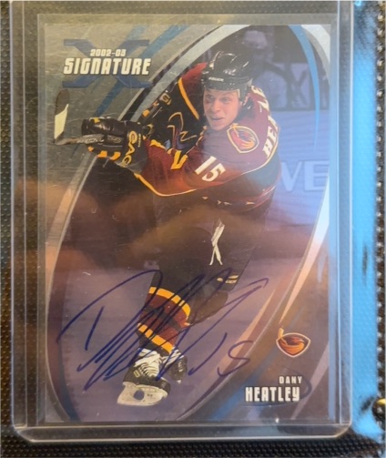 2002-03 ITG Be A Player Signature Series #15 Dany Heatley — front
