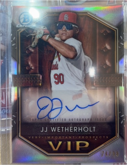 2025 Bowman Chrome #VIP-18 JJ Wetherholt — front