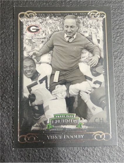 2008 Press Pass Legends #61 Vince Dooley — front