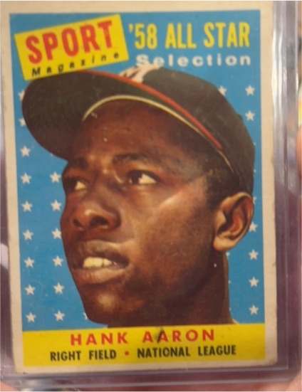 1958 Topps #488 Hank Aaron — front