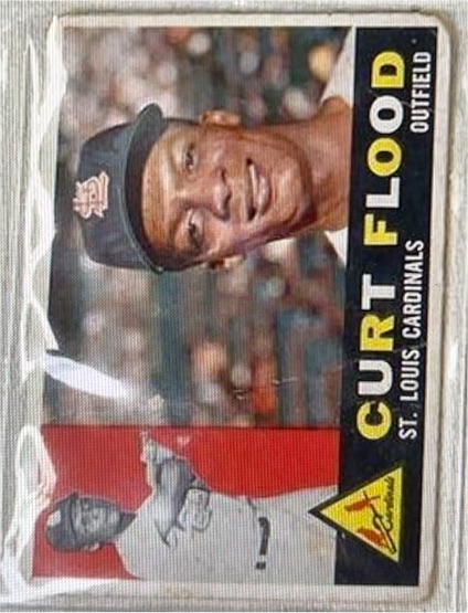 1960 Topps #275 Curt Flood — front