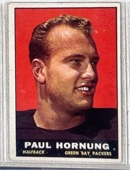 1961 Topps #40 Paul Hornung — front