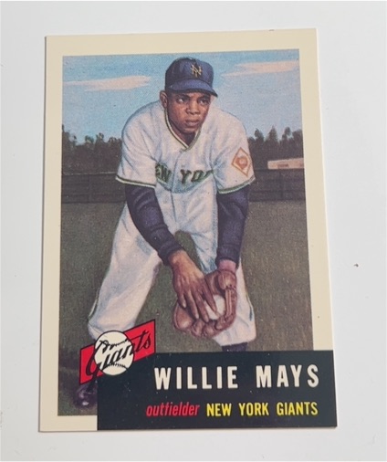 1991 Topps Archives 1953 #244 Willie Mays New York Giants — front
