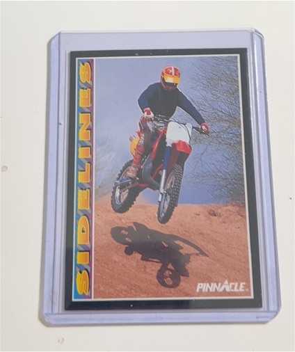 1992 Pinnacle Sidelines Motorcycle Racing Card — front