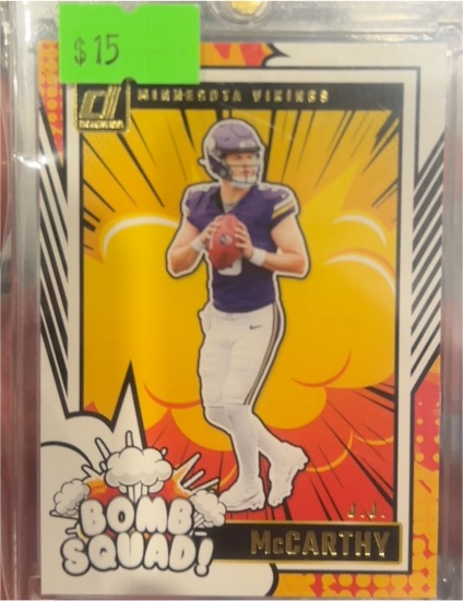 2024 Donruss #5 J.J. McCarthy Bomb Squad — front
