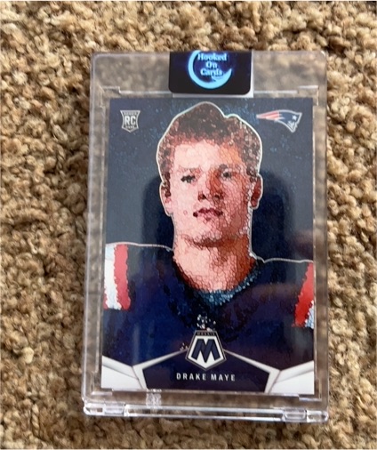 2024 Panini Mosaic #MM-DME Drake Maye Micro Mosaic Rookie — front