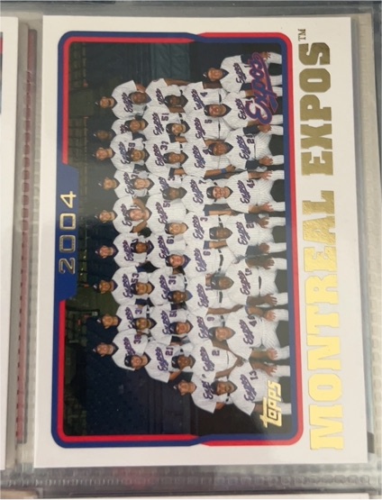 2004 Topps #655 Montreal Expos — front