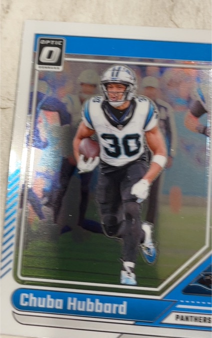 2024 Donruss Optic #30 Chuba Hubbard — front