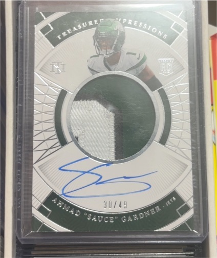 2022 Panini National Treasures #TI-ASG Ahmad Gardner — front