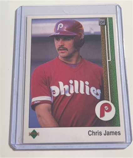 1989 Upper Deck #513 Chris James — front