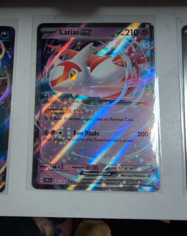 2024 Pokemon TCG Scarlet & Violet Surging Sparks #076 Latias ex — front