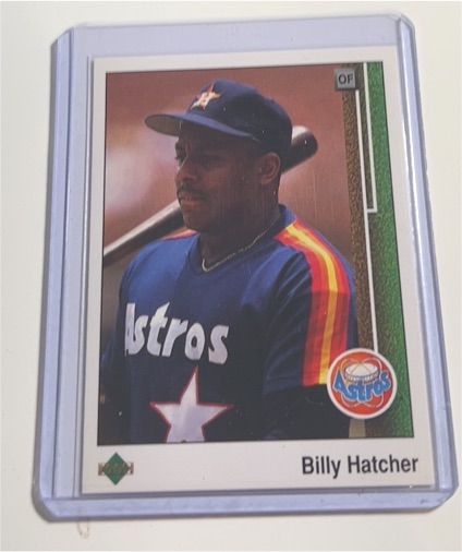 1989 Upper Deck #344 Billy Hatcher — front