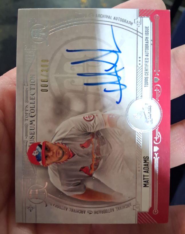 2015 Topps Museum Collection Archival Autographs #AA-MAD Matt Adams — front