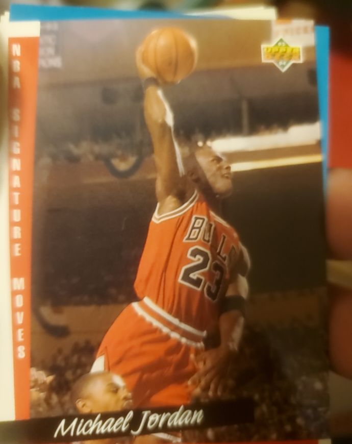 1993-94 Upper Deck #237 Michael Jordan Signature Moves Hang Time — front