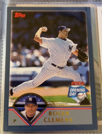 2003 Topps Opening Day #65 Roger Clemens — front
